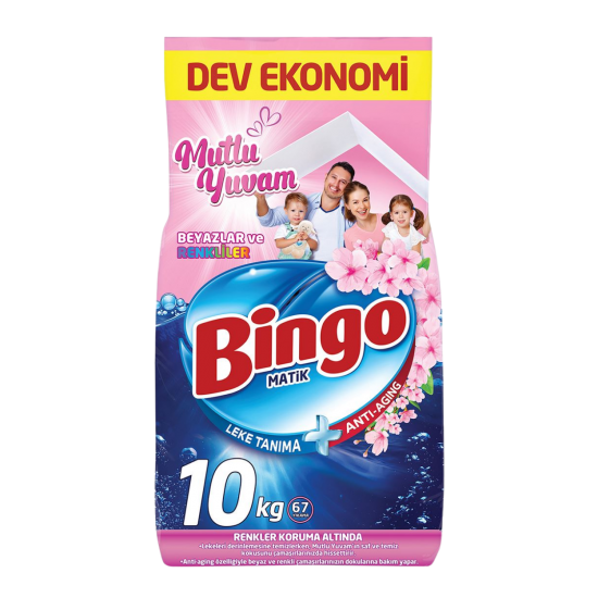 Bingo Toz Çamaşır Deterjanı Tüm Renkler 10 Kg