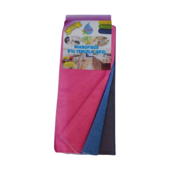 Mikrofiber 3'lü Temizlik Bezi