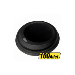 Karton Bardak Kapağı 8 Oz 100'lü Siyah